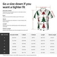 thumbnail image 5 of Kll Men'S Hawaiian Shirt Short Sleeve Button Down Beach Shirts-Buffalo Plaid Christmas Trees, 5 of 7
