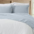 thumbnail image 3 of Great Bay Home Cotton Sateen Crisp and Cool Crisp Sheet Set  (King, Sky Blue), 3 of 7