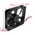 thumbnail image 3 of 10PCS DC Brushless Cooling PC Computer Fan 12V 12025s 120x120x25mm 0.2A 2 Pin, 3 of 6