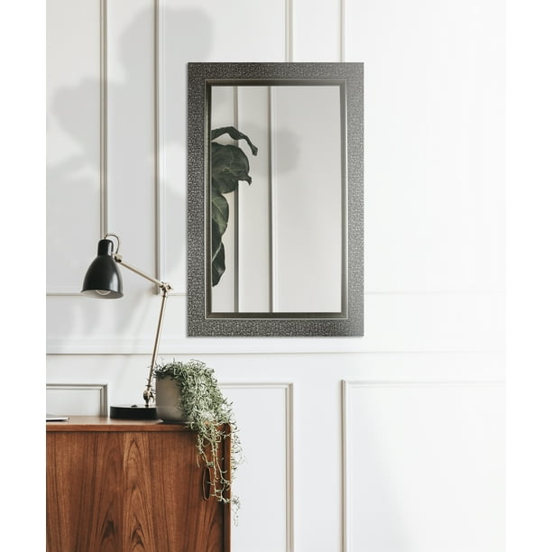 Miroir mural cintré en bois MDF noir Arched - Umbra