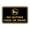 Black Gold, variant on Classic Framed No outside food or drink Sign (Brushed Gold) - Large