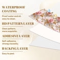 thumbnail image 6 of Boho Peel and Stick Wallpaper Pink Roses Golden Leaves Elegant Floral Marble Wall Mural 17.7in x 9.8ft Self Adhesive Removable Wall Paper Renter Friendly Wallpaper for Nursery Bedroom Cabinets, 6 of 8