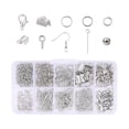 thumbnail image 4 of Suministros para la fabricación de joyas Juego de fabricación de pendientes Accesorios de reparación de joyas con anillos de salto abiertos Hallazgos Blanco Sunnimix Anillos de salto abiertos, 4 of 8