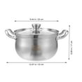 thumbnail image 4 of Multi-function Milk Pot Saucepan Covered Cooking Pot Stovetop Milk Pot Food Heating Pot, 4 of 9
