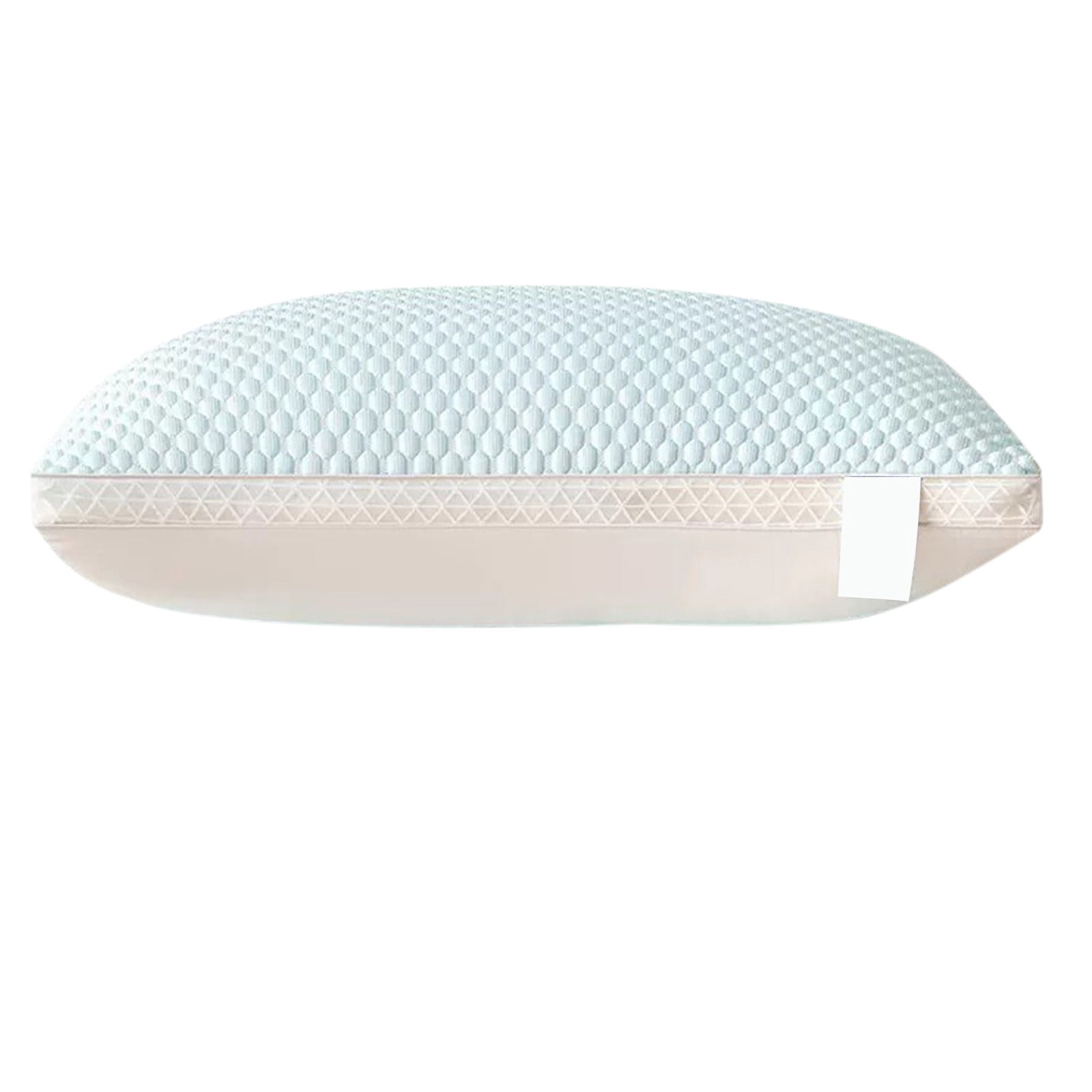 EazyTech Breathable Queen Cooling Pillow for Summer, Silk Pillow for Neck Head Support ,Adjustable Cervical Pillow with Removable Cover, 20x30 Inches Blue