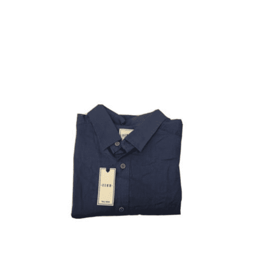 ROWM MENS SHIRT COTTON DUSTY BLUE XLT.
