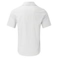 thumbnail image 4 of Eashery Button Down Shirts for men Solid Casual Mens Top Shirts White XL, 4 of 4