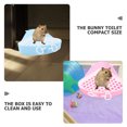 thumbnail image 3 of Luxshiny 3Pcs Small Animal Litter Pan Rabbit Triangle Potty Trainer Reusable Space Saving Indoor Pet Use 10.0x7.5x3.9in, 3 of 8