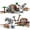 593PCS 3Minifigures, variant on Dinosaur Movie Series Building Blocks Compatible Sets Indominus Rex vs. Ankylosaurus Children's World Toys Assembling Gifts75941