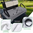 thumbnail image 5 of Golf Cart Seat Covers for 2 Seater,Gray Hockey Microfiber Cart Seat Towel Blanket,Modern Art Vintage Hockey Ball Sports Absorbent Breathable Non Slip Bench Seats Protector for Golf Course 51"x31", 5 of 9