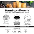 thumbnail image 4 of Hamilton Beach Fry Pan Stainless Steel 9.5in Nonstick Coating with Helper Handle and Glass Lid, Egg Pan, Omelet Pan, Stainless Steel Alloy Cookware Chef's Pan, Induction Compatible & Dishwasher Safe, 4 of 7