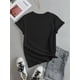 thumbnail image 2 of 1pc Cotton Doctor Who Geometric Casual T-Shirt for Women, Crew Neck, Medium Stretch, All-Season Fashion Top, 2 of 6