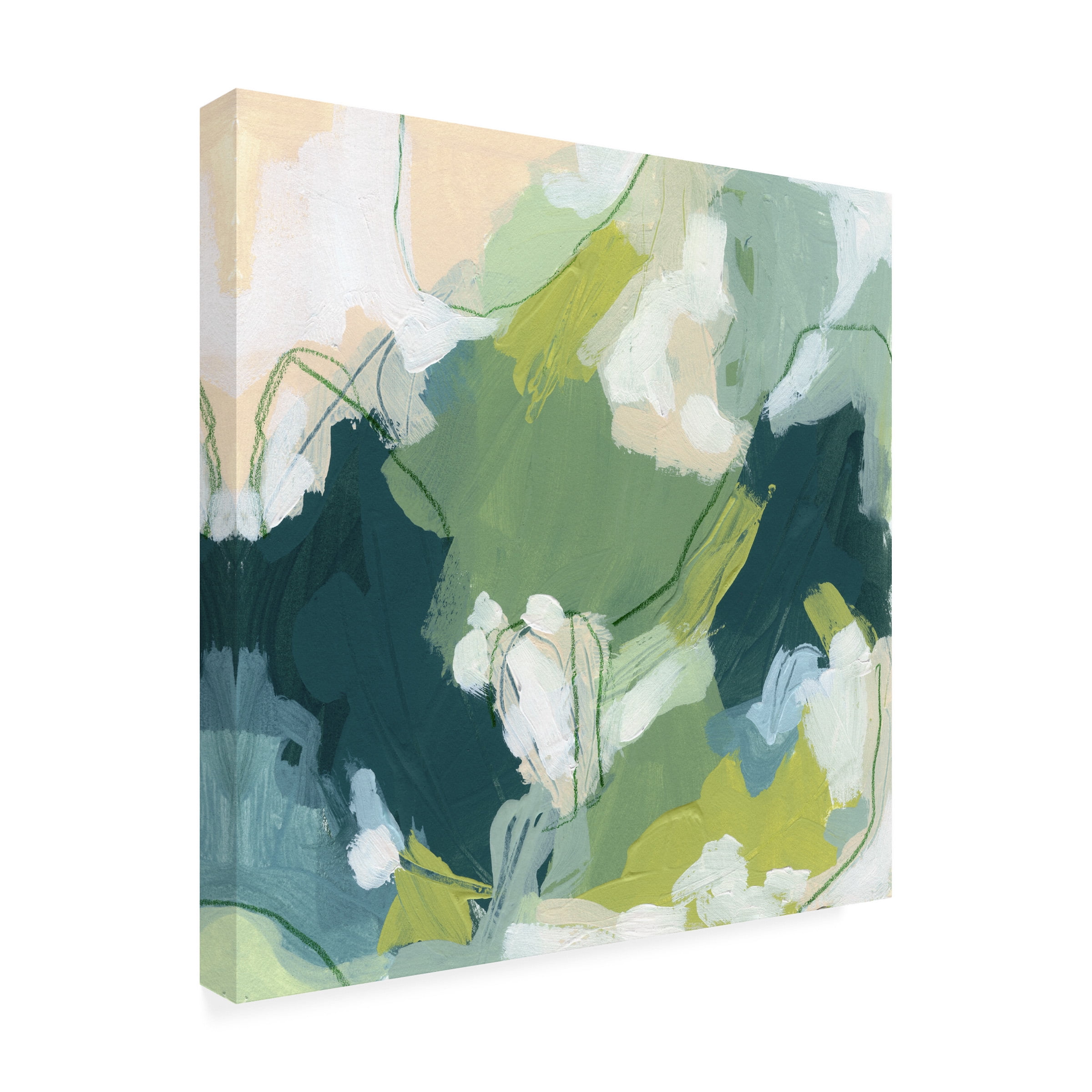June Erica Vess 'Emerald Storm IV' Canvas Art