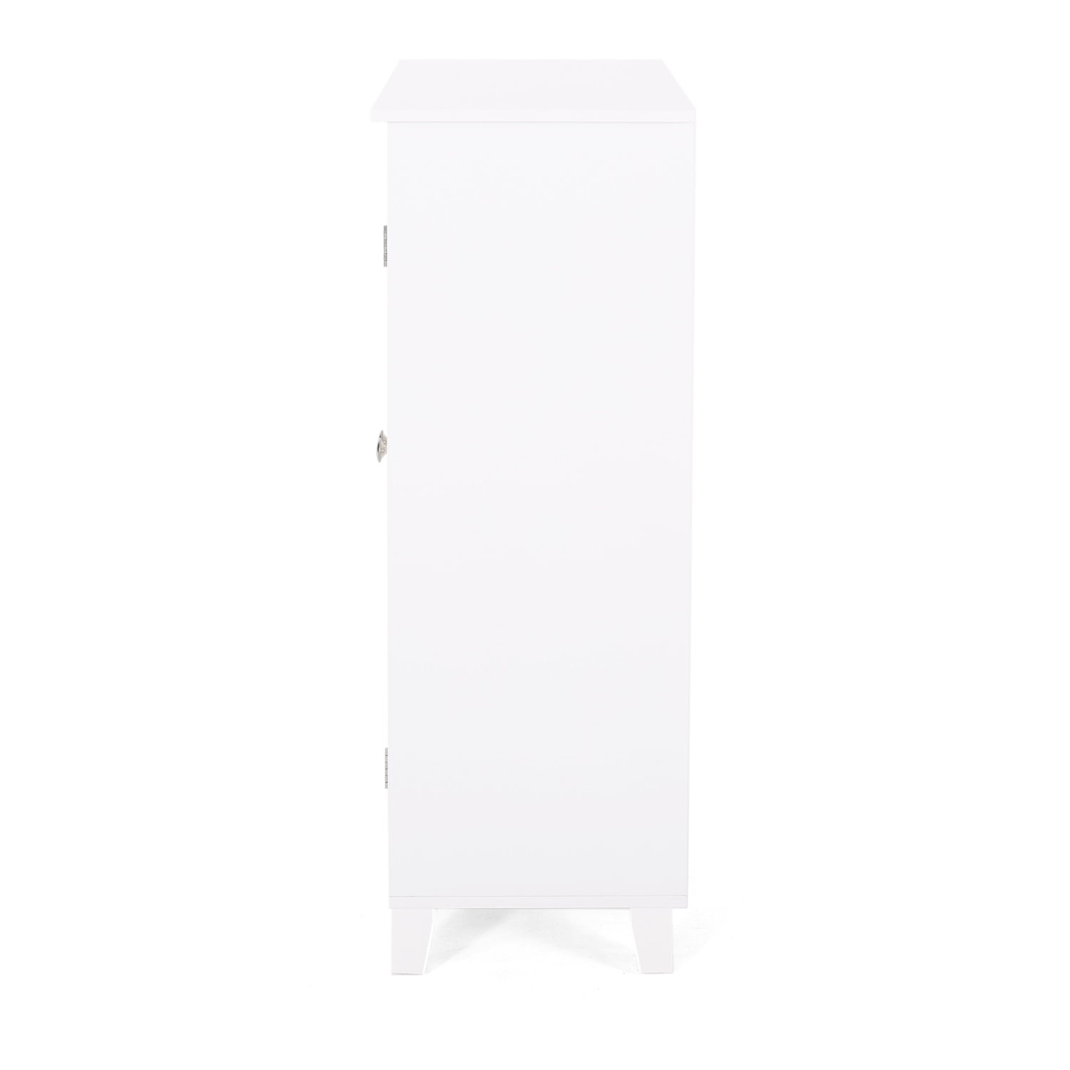 Kadyn MDF Bathroom Storage Cabinet, Floor Storage Cabinet with Double Door, Accent Storage Cabinet for Kitchen, White