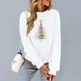 thumbnail image 5 of Womens Casual Christmas Long Sleeve Tee Shirts Sweatshirts Trendy Plus Fall Sweaters 2025 Fall Tops 3/4 Sleeve Shirts Casual Tunic Top Fall Tops, 5 of 6