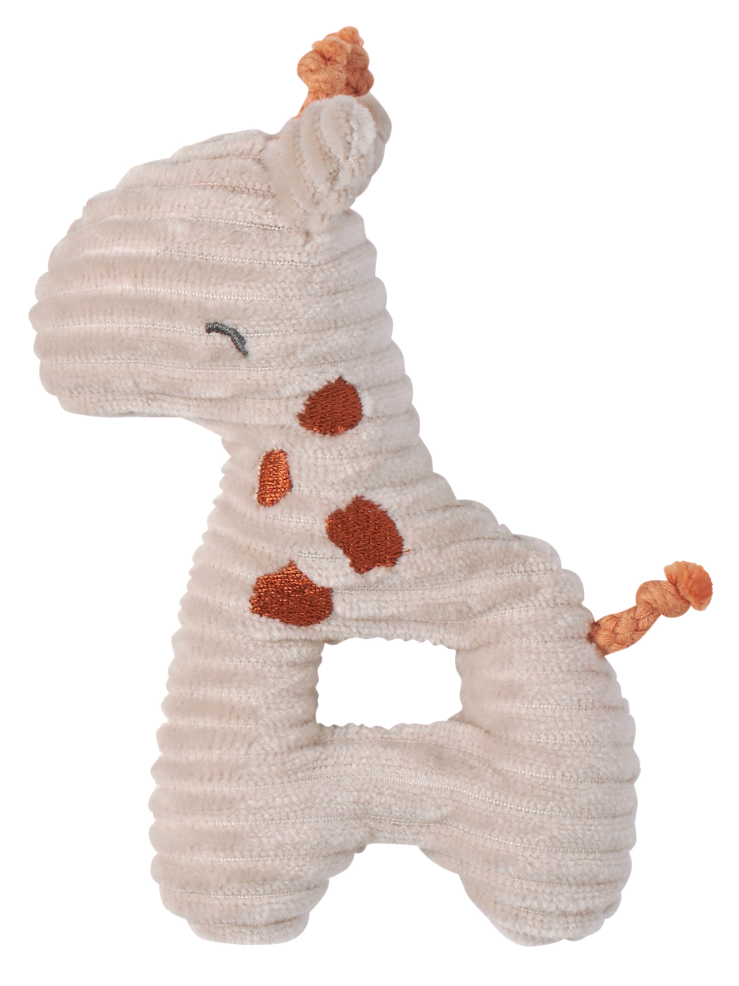 Modern Moments by Gerber Infant Unisex Plush Velboa Lovie & Rattle Toys, 2-Piece, Gray Giraffe