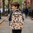 thumbnail image 4 of HUISEFOR Brown Camo Bow Backpack for School Kids Girls 17 Inch Large Capacity Backpack with Adjustable Shoulder Strap, Lightweight College Students Backpacks Comfortable Laptop Bags, 4 of 7