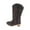 Dark Gray, variant on XXWXYD Girls Leopard Print Shoes Fashion Flower Short Boots Non Slip Breathable Women Boots(10.5-11 Years,Female)