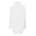 thumbnail image 5 of GEWSEY Womens Long Sleeve Tops Turtleneck Sweatshirt Fall Fashion 2025 Air Essentials Tunic Tops (White, S), 5 of 5