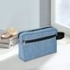 thumbnail image 5 of Xihbxyly Las mejores ofertas de hoy Bolsa de cosméticos Portátil de doble capa para mujer, color azul, multifuncional, para guardar artículos de tocador y cosméticos, 5 of 5