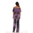 thumbnail image 3 of Riviera Sun Rayon Crepe Tie Dye Jumpsuit 21893-WHT-M (Lilac, Small), 3 of 3