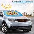 thumbnail image 3 of Supa Team Sombrilla Solar para Auto - Protector de Parabrisas Plegable | Cortina Solar Delantero | Bloqueo UV y Aislamiento de Calor 133x73cm, 3 of 6