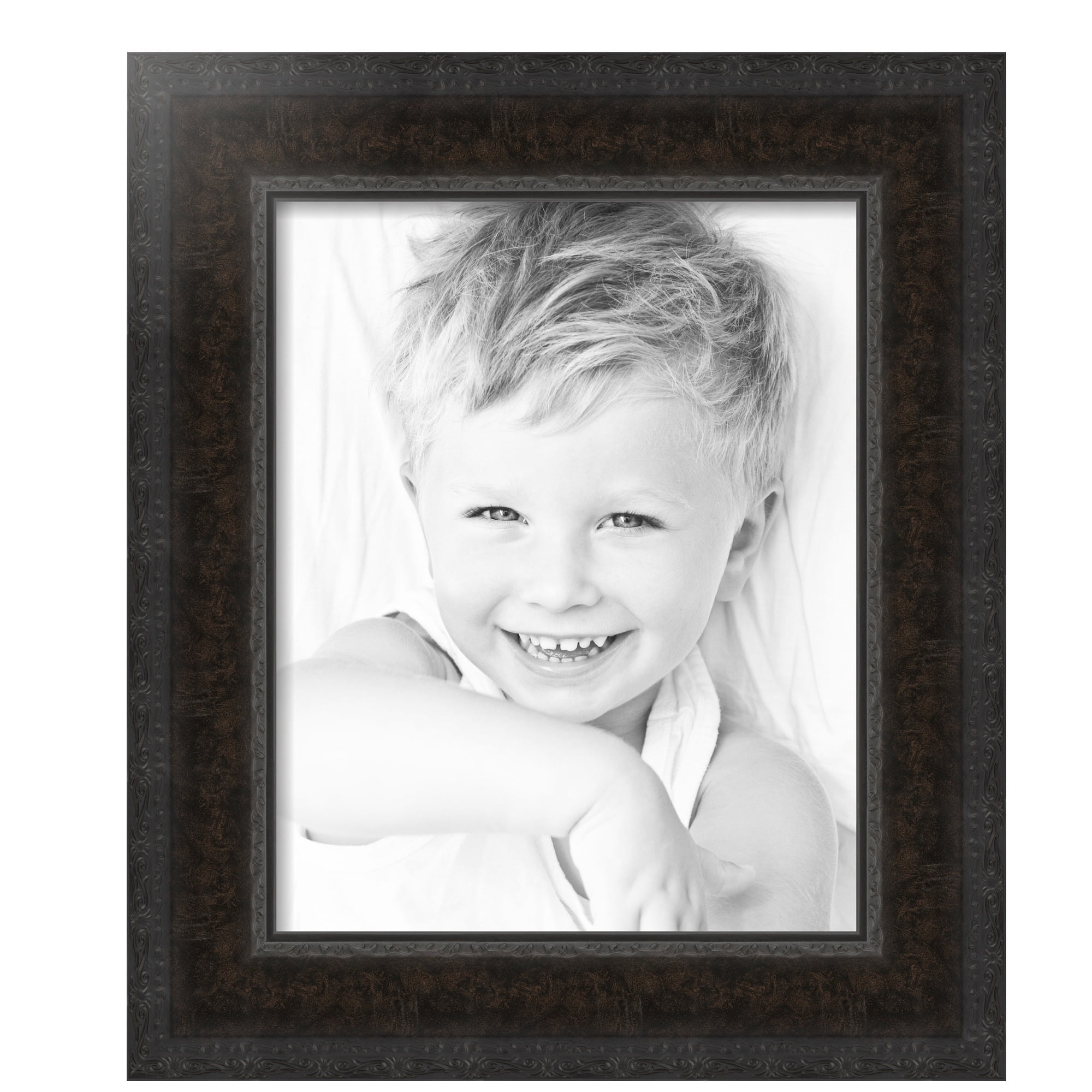 ArtToFrames 16" x 20" Vienna Midnight Ornate Blk Picture Frame, 16x20 inch Black Wood Poster Frame (WOM-5260),  Pack