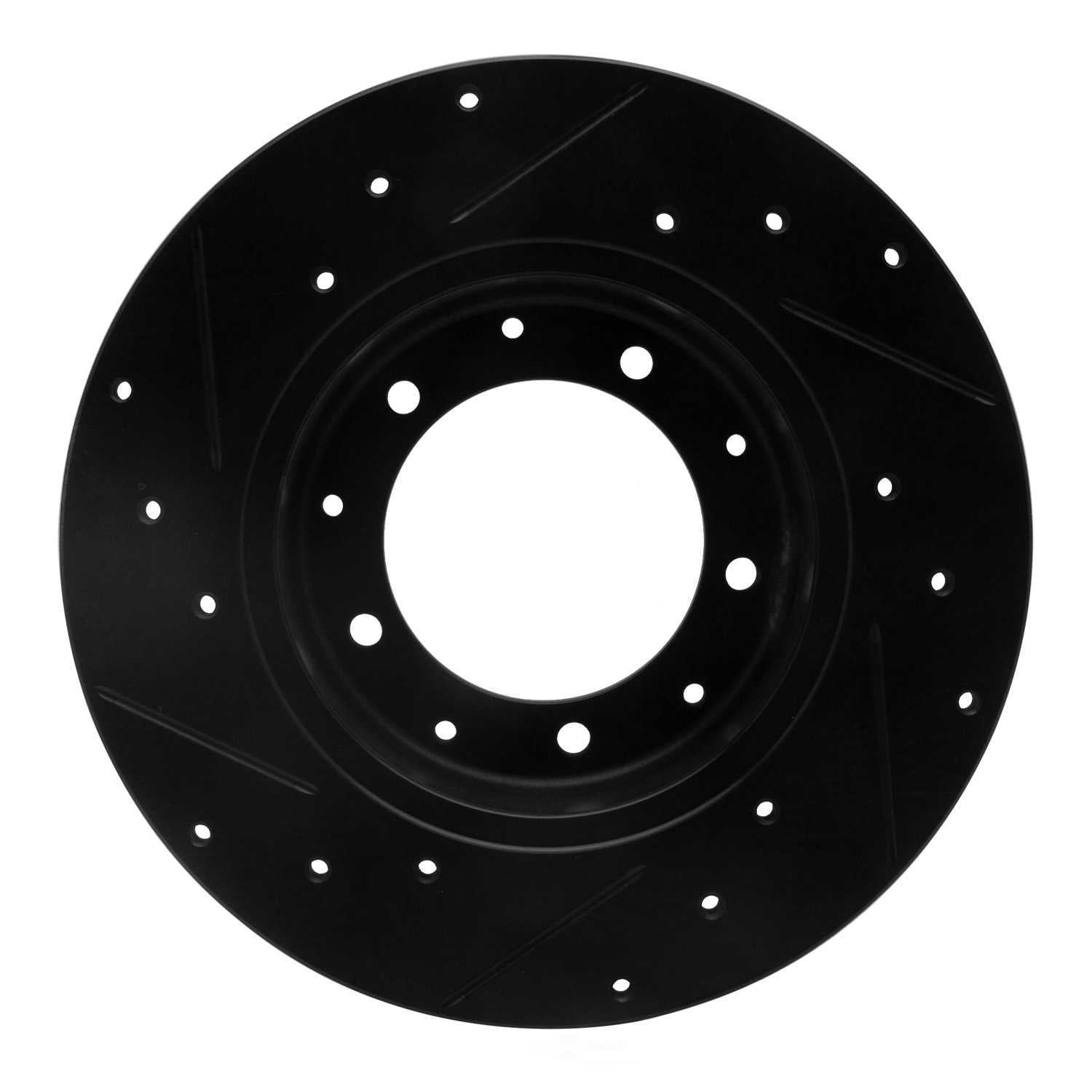 Dynamic Friction Company 633-11002R DFC Brake Rotor - Drilled And Slotted - Black