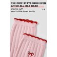 thumbnail image 6 of Toddler Girl Crew Socks Soft Breathable Ruffle Socks Moisture Wicking 3 Pairs, 6 of 6