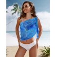 thumbnail image 5 of Ekouaer Women's Pearl Cover Up Pearly Beach Wraps Cute Swimsuit Covers Mesh Cover Ups, 5 of 6