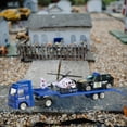 thumbnail image 6 of 1/64 Scale Tow Truck Alloy Diecasts Vehicle,Friction Powered Toy,Car Transporter Blue, 6 of 8