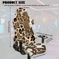 thumbnail image 2 of Jiueut Leopard Cow Print Gaming Chair Cover with Armrest Cushion, Soft Computer Chair Seat Cover Backrest Slipcovers Stretchable Rotating Desk Chair Seat Protectors, 2 of 7