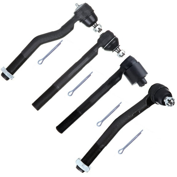 SCITOO 4pcs Front Suspension Kit - Inner Outer Tie Rod End Link Kit for Jeep Grand for Cherokee 1999 2000 2001 2002 2003 2004