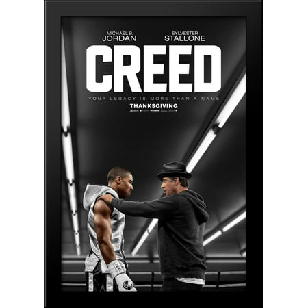28x40 Poster - Creed 28x40 Large Black Wood Framed Print Movie Poster Art