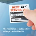 thumbnail image 4 of 300pcs/roll Oil Change Maintenance Service Reminder Stickers Window Sticker Adhesive Labels Car Sticker "NEXT SERVICE DUE", 4 of 9