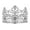 Silver, variant on Joernso Cake Topper Realistic Looking Rust-proof Metal Crown Cake Topper Royal Themed Baby Shower Decoration for Home