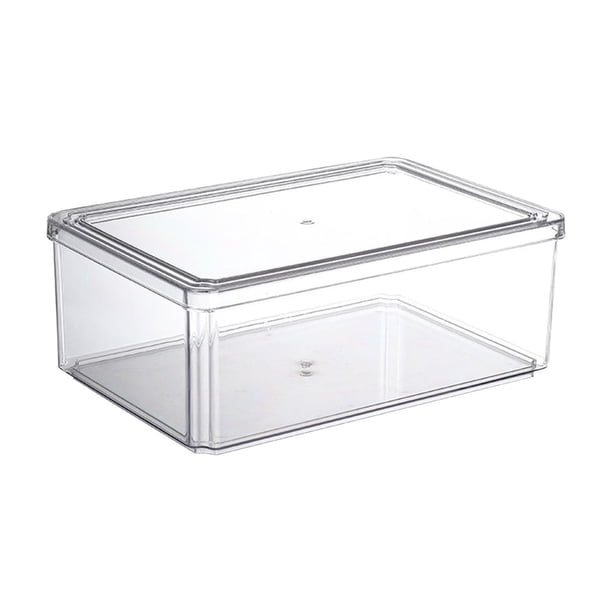 Oferta por tiempo limitado!Caja para el frigorífico con tapa, caja transparente para conservación de productos frescos, refrigerador de calidad alimentaria, caja especial para clasificación de frutas