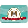 thumbnail image 2 of caroline's treasures bb1534cmt cavalier spaniel merry christmas kitchen or bath mat, 20 by 30", multicolor, 2 of 2