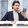 thumbnail image 7 of Dteck Magnetic Case for iPhone 15, Compatible with MagSafe, Translucent Matte Back Shockproof Phone Cover,Red, 7 of 7