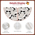 thumbnail image 4 of KLL Cute Panda Christmas Tree Skirt 30" ,Party Decorations Farmhouse for Christmas Decorations Holiday Party, 4 of 6