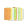 thumbnail image 2 of Luvable Friends Baby Unisex Cotton Rich Washcloths, Yellow Stripe, One Size, 2 of 2