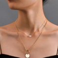 thumbnail image 1 of Collar con colgante de cadena de cuentas multicapa de Bohemia para mujer, collar tipo gargantilla de oro, joyería de moda, regalo de fiesta, N0311-6, 1 of 5