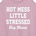 thumbnail image 3 of Instant Message - Hot Mess Boy Mama - Women's Racerback Tank Top, 3 of 6