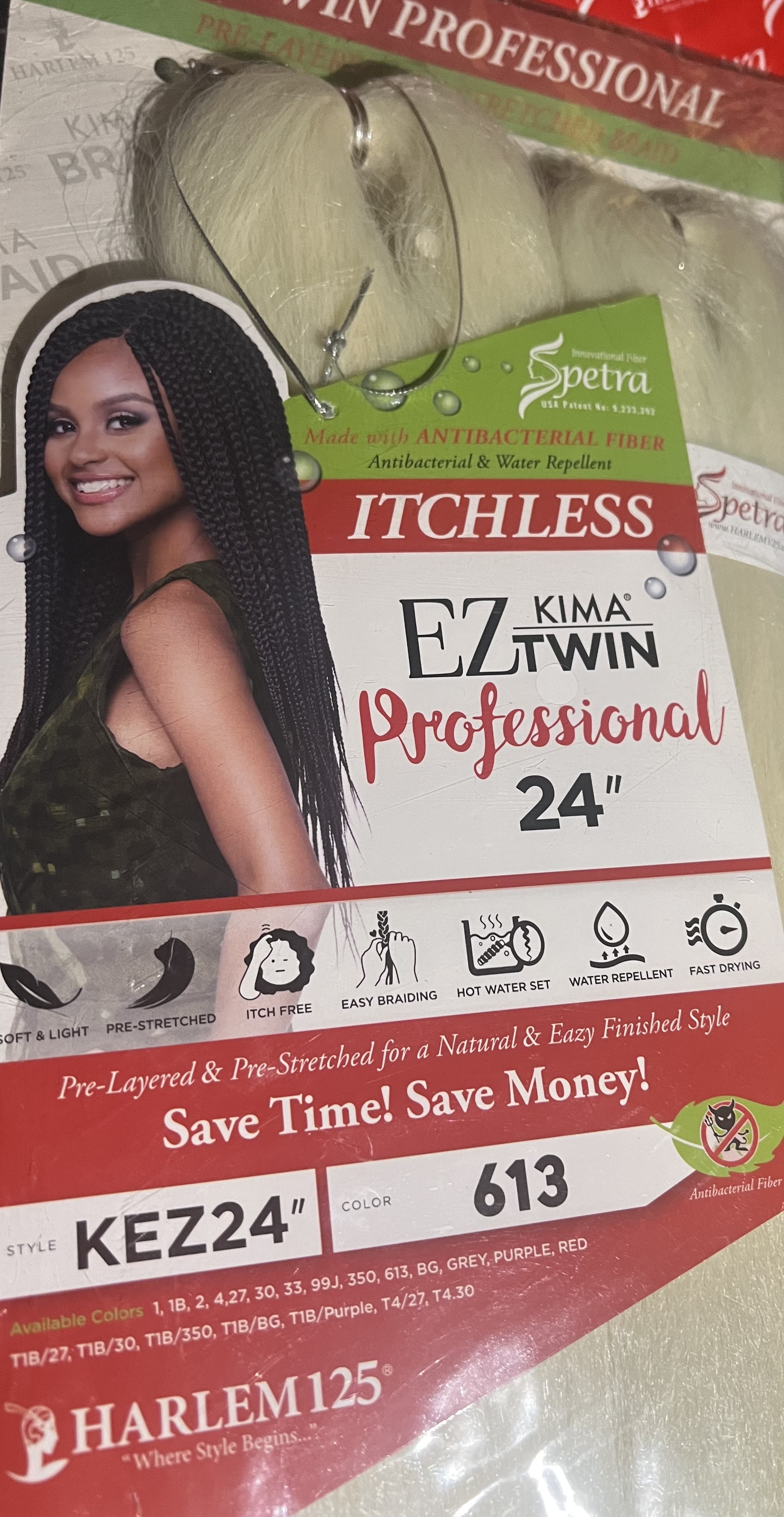 Harlem 125 Spetra EZ KIMA TWIN 24” in hair Braiding ( Style: KEZ24