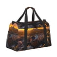 thumbnail image 2 of Disketp Lizard With Sunglasses Sunset Bolsa de Viaje Tipo Duffle, Bolso de Mano para Fin de Semana para Mujer, Bolsa de Gimnasio Ligera para Hombre, Esencial para Viajes, 2 of 7