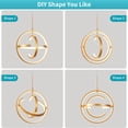 thumbnail image 4 of Deyidn Golden Modern LED Pendant Ceiling Lamps, 4 of 5