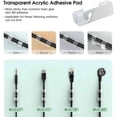 thumbnail image 3 of 70 clips adhesivos para cables, bridas autoadhesivas, clip para ordenar cables eléctricos, soporte organizador de cables para TV/coche/PC/oficina/hogar, transparente 7HH8Q, 3 of 5