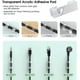 thumbnail image 3 of 70 clips adhesivos para cables, bridas autoadhesivas, clip para ordenar cables eléctricos, soporte organizador de cables para TV/coche/PC/oficina/hogar, transparente 7HH8Q, 3 of 5
