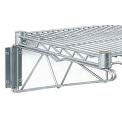 Nexel Chrome Fixed Single Shelf Wall Mount Bracket 21""D