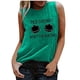 thumbnail image 1 of Tops casuales de verano sin mangas para mujer, camisetas sin mangas con estampado de cuello redondo Fridja  qr1591, 1 of 5